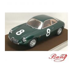 1/43 ALFA ROMEO GIULIETTA SZ N.8 RETIRED TARGA FLORIO 1961 DI PRIOLO-MAN (BANG.IT)