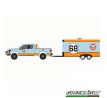 1/64 2015 Ford F-150 Gulf Oil #68 and Gulf Oil Enclosed Car Hauler