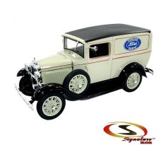 1/18 1931 Ford Model A Panel Truck, creme with Ford Parts logo