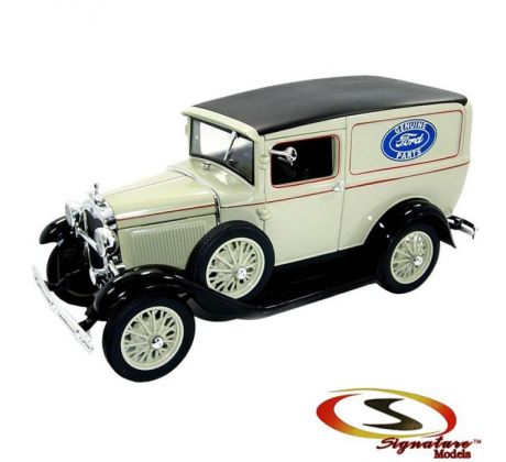 1/18 1931 Ford Model A Panel Truck, creme with Ford Parts logo