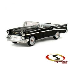 1/43 1957 Chevrolet Bel Air convertible, black