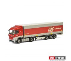 1/50 MERCEDES BENZ ACTROS MP4 STREAM SPACE 4x2 CURTAINSIDE / TAUTLINER TRAILER - 3 AXLE