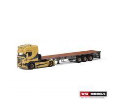 1/50 SCANIA STREAMLINE TOPLINE 4x2 FLAT BED TRAILER, Autaa