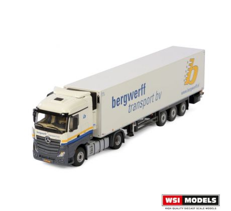 1/50 MB ACTROS MP4 STREAM SPACE 4x2 REEFER TRAILER; Bergwerff