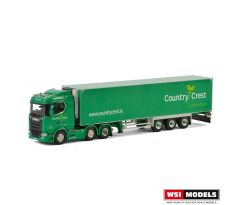 1/50 SCANIA S NORMAL CS20N 6x2 TWIN STEER REEFER TRAILER; Country Crest