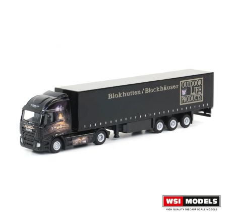 1/87 Iveco Stralis 4x2 Schuifzeiloplegger; PB Trucking