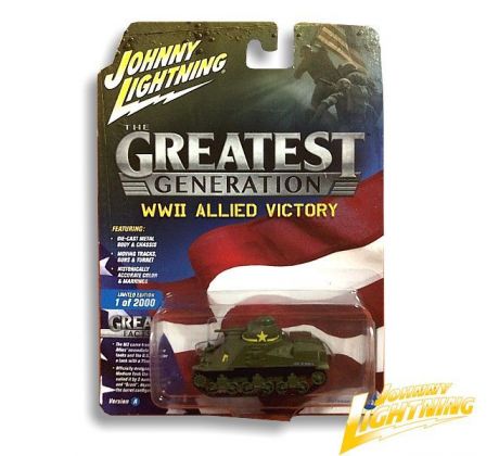 1/64 1943 WWII M3 Lee Tank, army green