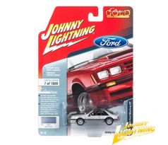 1/64 1982 Ford Mustang (Silver Poly/Flat Black Hood Stripe)