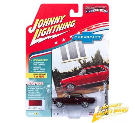 1/64 1965 Chevrolet Nova (Madeira Maroon)