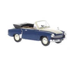 1/43 1958 Wartburg 311-2 Cabrio  blue/white