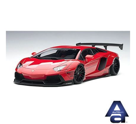 1/18 LIBERTY WALK LB-WORKS LAMBORGHINI AVENTADOR, červená