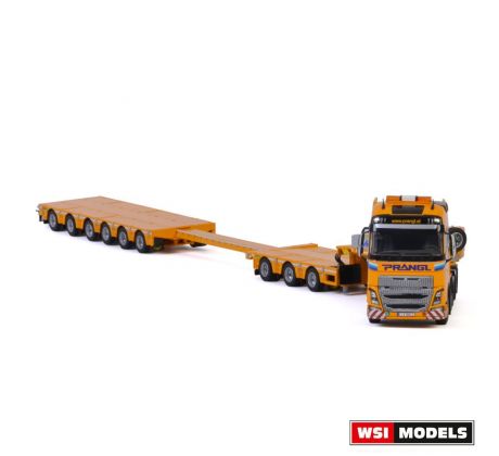 1/50 VOLVO FH4 GLOBETROTTER 8x4 LOWLOADER 6 AXLE + DOLLY 3 AXLE; Prangl