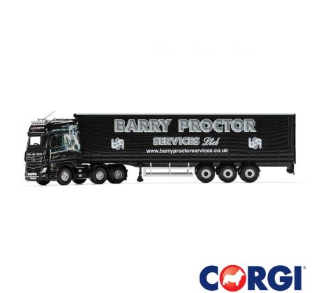 1/50 Mercedes-Benz Actros (MP4), Curtainside Trailer, Barry Proctor Services Ltd