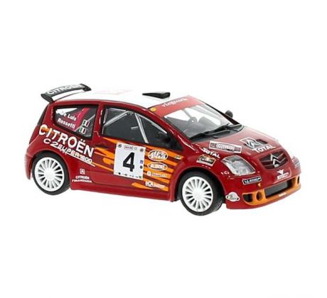 1/43 Citroen C2 S1600, No.4, Rallye WM, Rallye Targa Florio, L.Rossetti/D.De Luis 2004