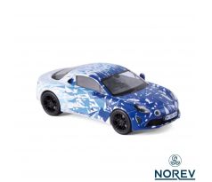 1/43 ALPINE A110 2017 - WHITE & BLUE TEST VERSION