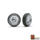 1/24 "D" Rims W/Tires Chrome