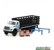 1/64 2017 International WorkStar Platform Stake Truck- New York City Police Department (NYPD) with Public Safety Accessories
