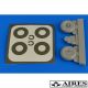 1/32 Bucker Bu 131 wheels & paint masks transverse tread w/o disc cover