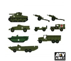 1/350 US WWII Vehicle Set