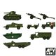 1/350 US WWII Vehicle Set