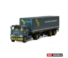 1/50 MACK F700 4x2 CLASSIC CURTAIN SIDE TRAILER, Wiersma