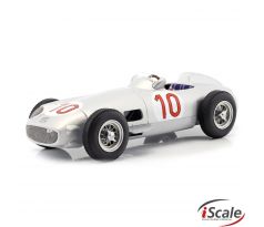 1/18 MERCEDES BENZ F1 W196 N 10 WINNER BELGIAN GP JUAN MANUEL FANGIO 1955 WORLD CHAMPION