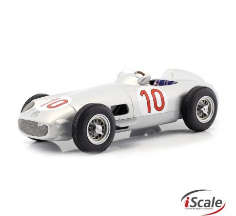 1/18 MERCEDES BENZ F1 W196 N 10 WINNER BELGIAN GP JUAN MANUEL FANGIO 1955 WORLD CHAMPION