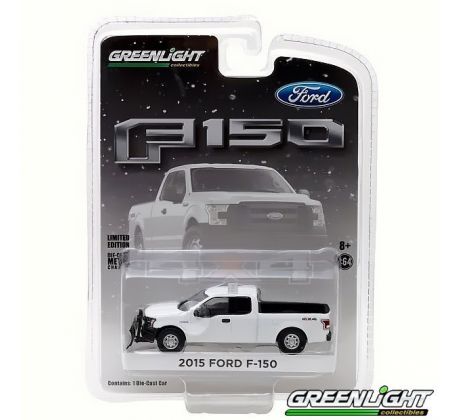 1/64 2015 Ford F-150 with Emergency Light Bar and Snow Plow