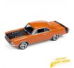 1/64 1970 Dodge Dart Swinger (Orange w/Black Hood & Black Rear Stripes)