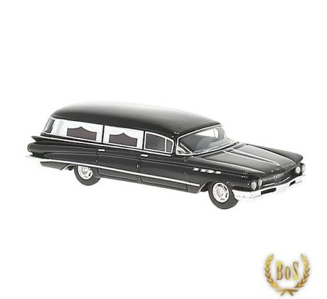 1/87 Buick Flxible Premier, black, Bestattungswagen, 1960