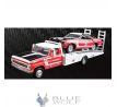 1/64 FORD F-350 RAMP TRUCK 1975 + SHELBY MUSTANG COUPE TRAS AM no.15 RACING 1969 J.PARNELLI