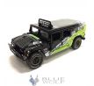 1/64 Hummer H1 Wagon with Rack Baja Racing, black/green