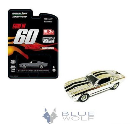 1/64 Mustang Gone in Sixty Second Eleanor, chrome/grey