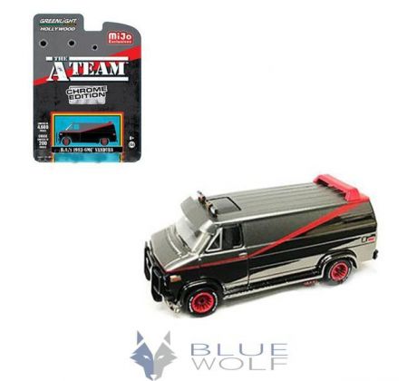 1/64 GMC Vandura The A-Team Van, chrome/grey/black