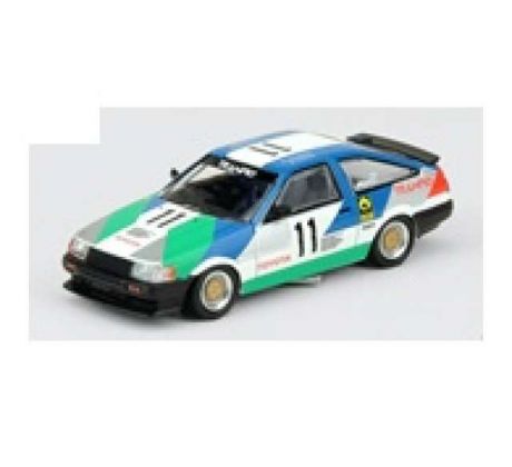 1/64 1985 Toyota Corolla AE86 Levin #11 *Trampio* JTCC, blue/white/green